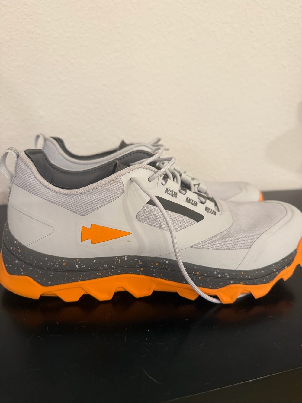 Men's Athletic Trail Sneakers - White and Orange